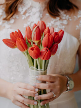 Cathy Tulips Bridal Bouquet